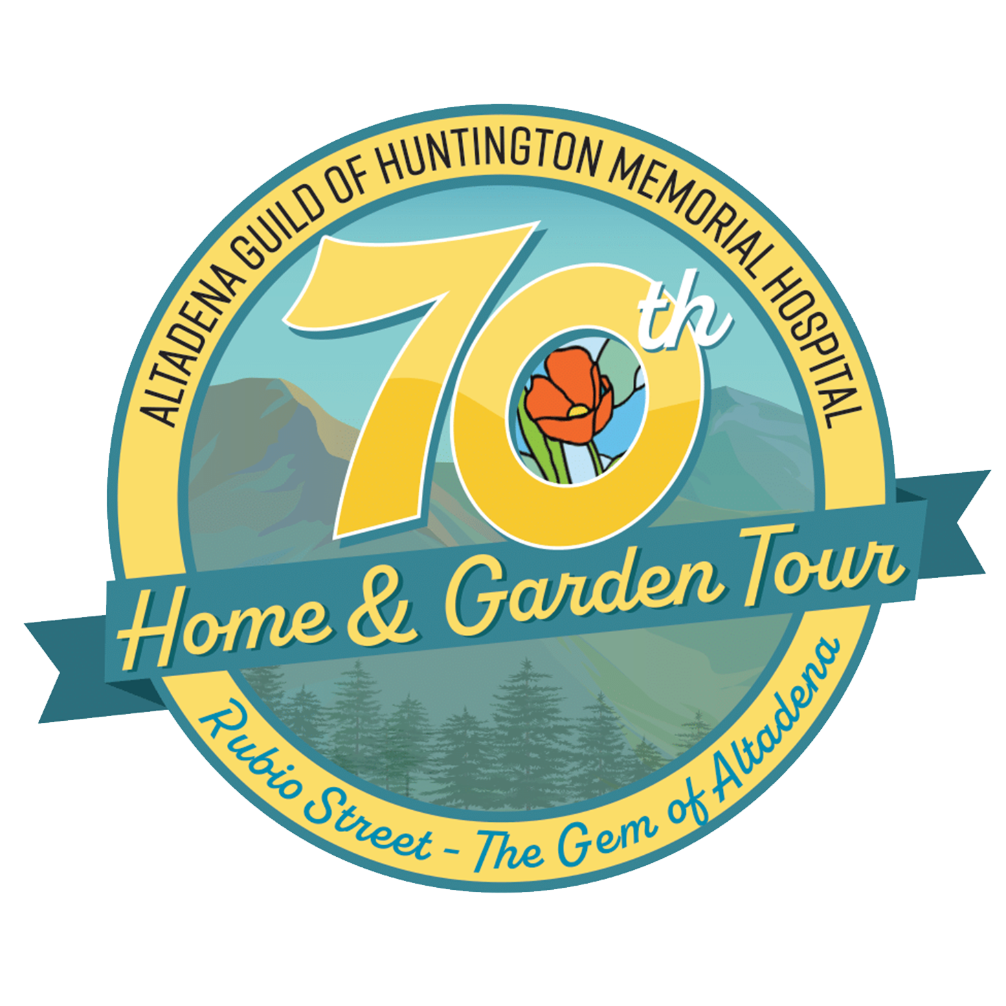 Altadena Guild 2023 Home Tour Logo - Rubio Street